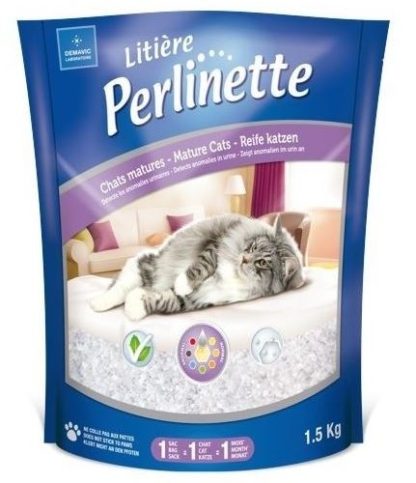 Litière pour chat mature, Perlinette 1.5 kg