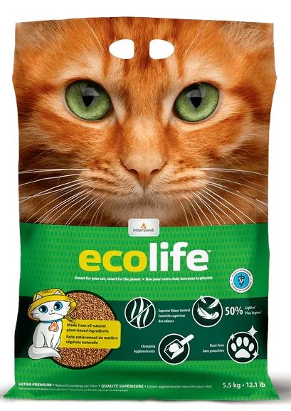 Litière Ecolife Végétal 5.5KG